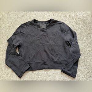 Lululemon Cropped Black Long Sleeve Top